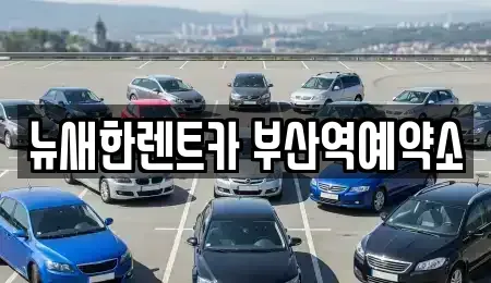 부산광역시 동구 초량동 렌트카 전문 뉴새한렌트카 부산역예약소