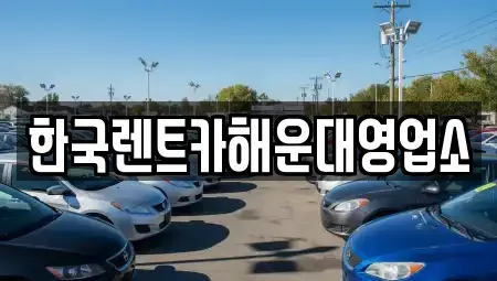 부산광역시 수영구 망미동 렌트카 전문 한국렌트카해운대영업소