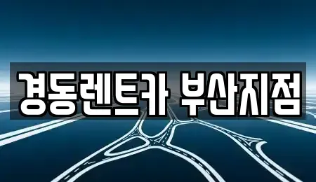 부산광역시 수영구 망미동 장기렌트카 전문 경동렌트카 부산지점