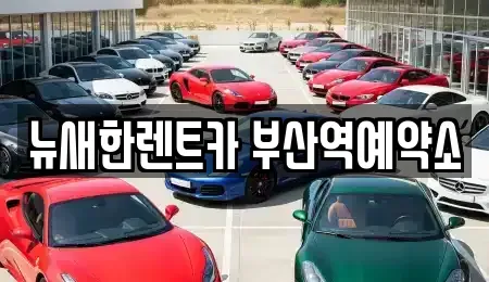 부산광역시 중구 단기렌트카 전문 뉴새한렌트카 부산역예약소