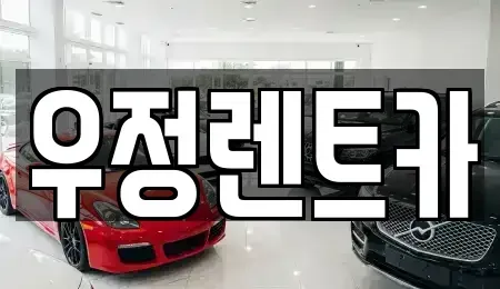 서울 강동구 성내동 단기렌트카 전문 우정렌트카