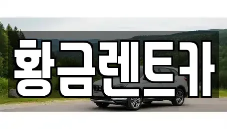 서울 강동구 성내동 장기렌트카 전문 황금렌트카