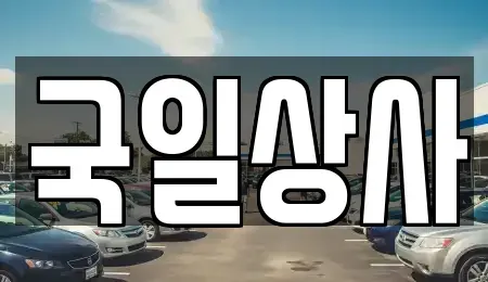 서울 동대문구 중고차매매 전문 국일상사