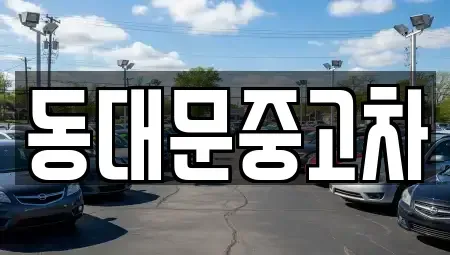 서울 동대문구 중고차매매 전문 동대문중고차