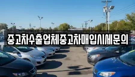 서울 동작구 대방동 중고차매매 전문 중고차수출업체중고차매입시세문의