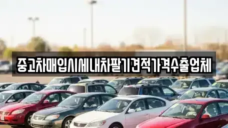 서울 성북구 보문동6가 중고차매입 전문 중고차매입시세내차팔기견적가격수출업체