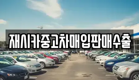 서울 성북구 상월곡동 중고차 전문 재시카중고차매입판매수출
