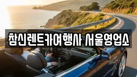 서울 송파구 잠실동 단기렌트카 전문 참신렌트카여행사 서울영업소
