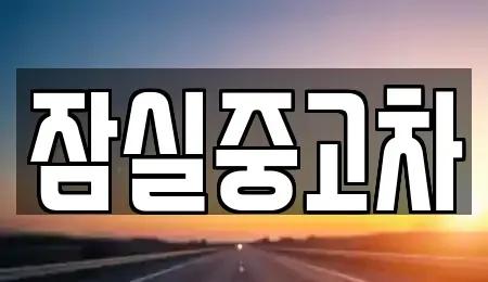 서울 송파구 잠실동 중고차매매 전문 잠실중고차