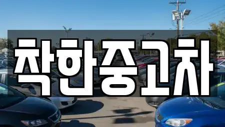 서울 송파구 잠실동 중고차매매 전문 착한중고차