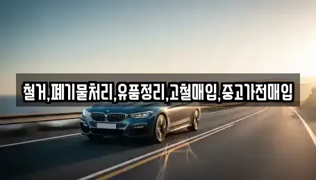 서울 송파구 잠실동 중고차매입 전문 철거,폐기물처리,유품정리,고철매입,중고가전매입
