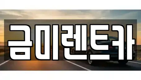 서울 종로구 혜화동 렌트카 전문 금미렌트카
