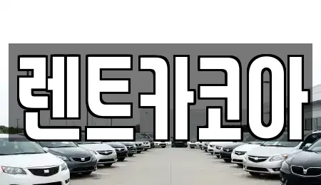 서울 중구 장교동 렌트카 전문 렌트카코아