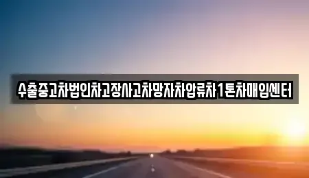 서울특별시 마포구 상수동 중고차매입 전문 수출중고차법인차고장사고차망자차압류차1톤차매입센터