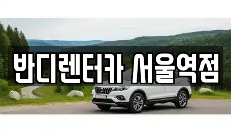 서울특별시 서대문구 냉천동 단기렌트카 전문 반디렌터카 서울역점