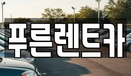 서울특별시 서대문구 대현동 렌트카 전문 푸른렌트카