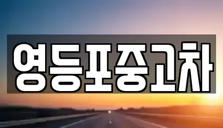 서울특별시 영등포구 중고차 전문 영등포중고차