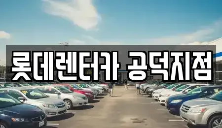 서울특별시 용산구 원효로4가 렌트카 전문 롯데렌터카 공덕지점