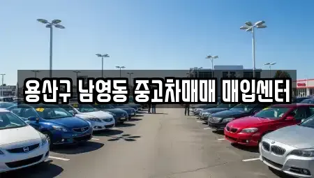 서울특별시 용산구 원효로4가 중고차매입 전문 용산구 남영동 중고차매매 매입센터