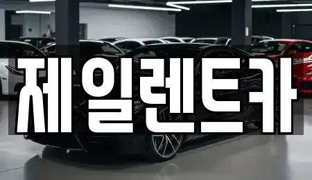 서울특별시 종로구 세종로 렌트카 전문 제일렌트카