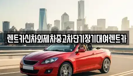 서울특별시 종로구 숭인동 장기렌트카 전문 렌트카신차외제차중고차단기장기대여렌트카