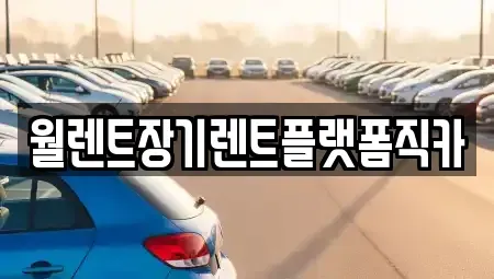 서울특별시 종로구 창신동 장기렌트카 전문 월렌트장기렌트플랫폼직카