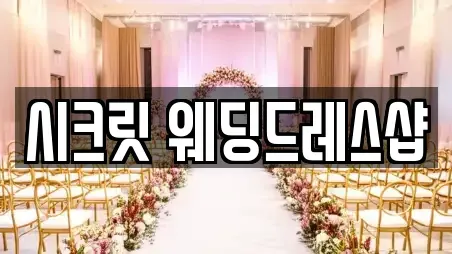 시크릿 웨딩드레스샵