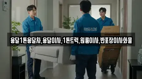 용달1톤용달차,용달이사,1톤트럭,원룸이사,반포장이사화물