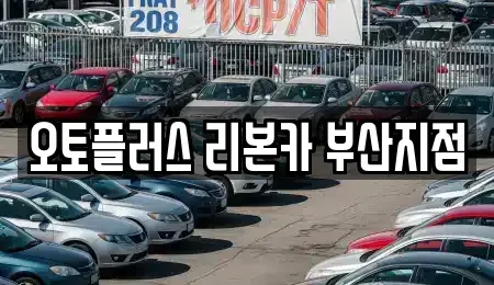 울산 울주군 서생면 중고차 전문 오토플러스 리본카 부산지점