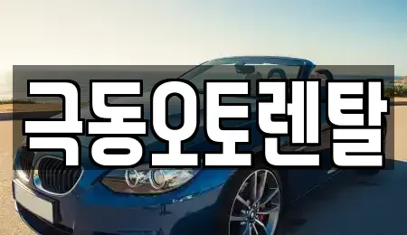 울산광역시 북구 송정동 렌트카 전문 극동오토렌탈