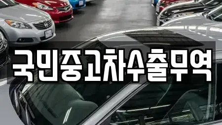 울산광역시 북구 어물동 중고차매매 전문 국민중고차수출무역