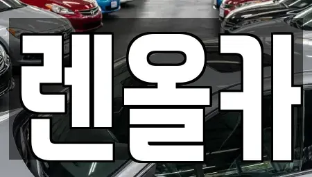 인천광역시 부평구 산곡동 단기렌트카 전문 렌올카