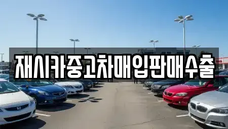 인천광역시 부평구 산곡동 중고차매입 전문 재시카중고차매입판매수출