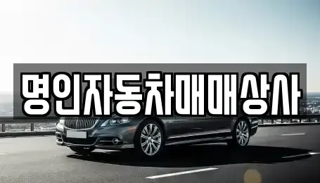 인천광역시 부평구 청천동 중고차 전문 명인자동차매매상사