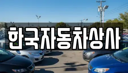 인천광역시 서구 원당동 중고차 전문 한국자동차상사
