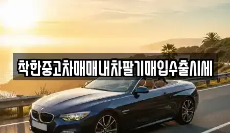 인천광역시 중구 운남동 중고차매매 전문 착한중고차매매내차팔기매입수출시세