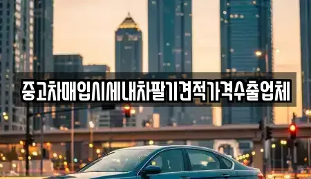 인천광역시 중구 운남동 중고차매입 전문 중고차매입시세내차팔기견적가격수출업체