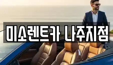 전남 나주시 산포면 렌트카 전문 미소렌트카 나주지점