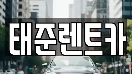 전남 나주시 산포면 렌트카 전문 태준렌트카