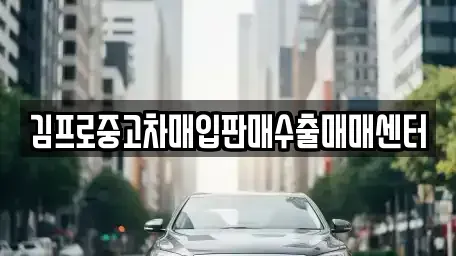 전남 장흥군 중고차매입 전문 김프로중고차매입판매수출매매센터