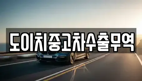 전남 함평군 대동면 중고차 전문 도이치중고차수출무역