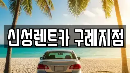 전라남도 구례군 문척면 렌트카 전문 신성렌트카 구례지점