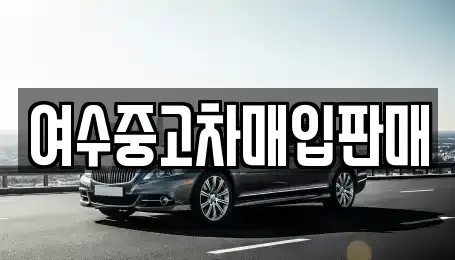 전라남도 여수시 화치동 중고차 전문 여수중고차매입판매