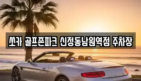 전북 남원시 화정동 렌트카 전문 쏘카 골프존파크 신정동남원역점 주차장