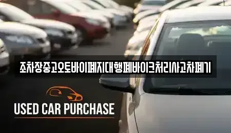 전북특별자치도 무주군 설천면 중고차 전문 조차장중고오토바이폐지대행폐바이크처리사고차폐기