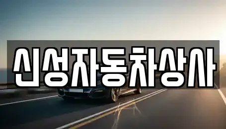 전북특별자치도 정읍시 용계동 중고차 전문 신성자동차상사