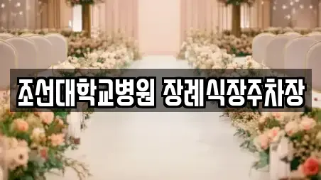 조선대학교병원 장례식장주차장