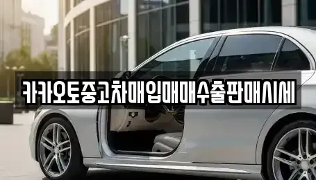 충남 금산군 진산면 중고차 전문 카카오토중고차매입매매수출판매시세