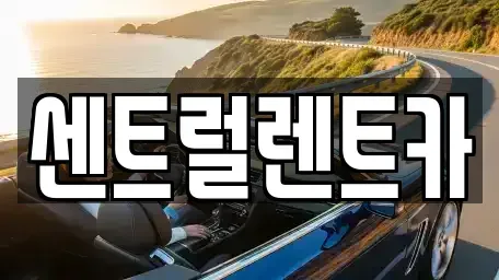 충남 당진시 우두동 렌트카 전문 센트럴렌트카