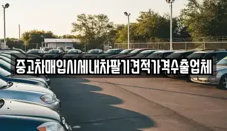 충남 당진시 우두동 중고차매입 전문 중고차매입시세내차팔기견적가격수출업체